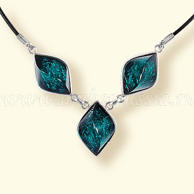 Колье Бернит, посеребрение