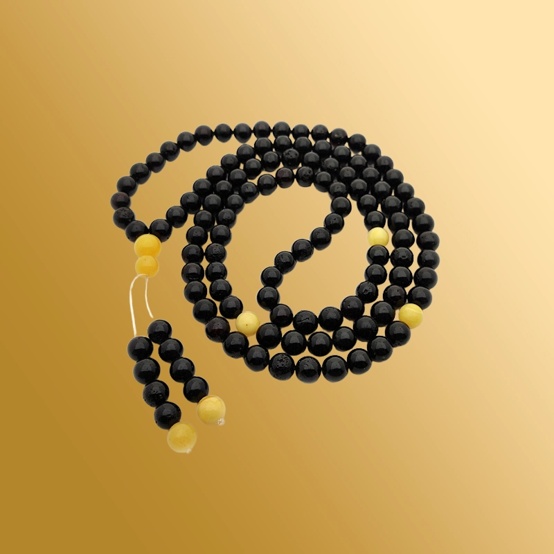 Четки буддистские из янтаря